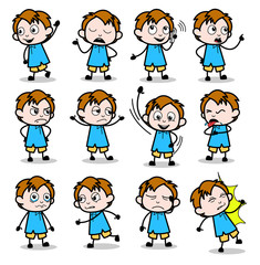 Cartoon Lovely Office Guy - Set of Concepts Vector illustrations