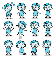 Poses of Different Office Guy - Set of Concepts Vector illustrations