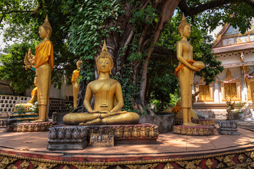 Buddist temple Vat Haysoke in Vientiane. Laos. Asia.