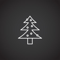 Winter related icon on background for graphic and web design. Simple illustration. Internet concept symbol for website button or mobile app