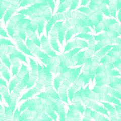 Seamless texture Aqua Menthe from randomly drawn lines by the ha