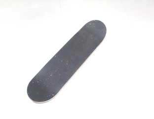 simple style of black skateboard isolated on white background