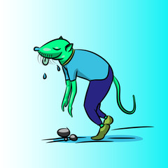 Illustrations of Fatigue and sleepy rats in 2020