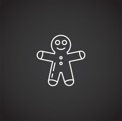 Winter related icon on background for graphic and web design. Simple illustration. Internet concept symbol for website button or mobile app