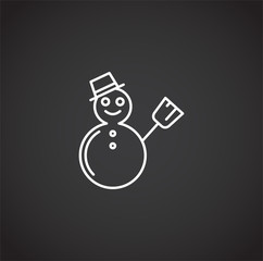 Winter related icon on background for graphic and web design. Simple illustration. Internet concept symbol for website button or mobile app