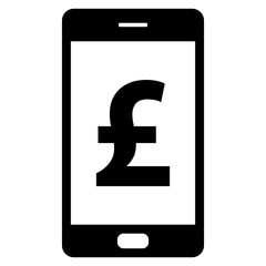 Britisches Pfund und Smartphone