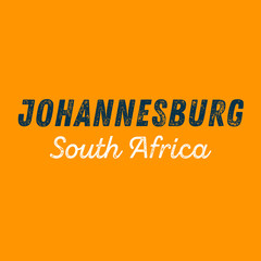  Johannesburg city calligraphy vector quote
