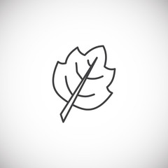 Autumn related icon on background for graphic and web design. Simple illustration. Internet concept symbol for website button or mobile app