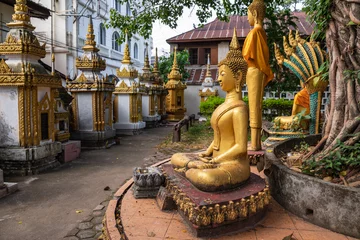 Fotobehang Buddist temple Vat Haysoke in Vientiane. Laos. Asia. © Curioso.Photography