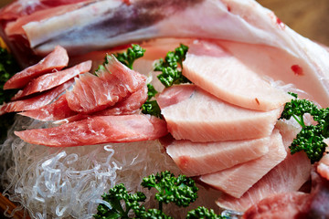 Otsukuri, Japanese fresh tuna sashimi 