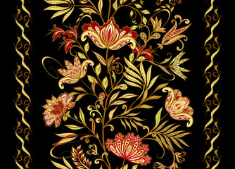 Seamless pattern in ethnic traditional style.