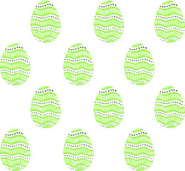 Seamless pattern, backgrounds, textures of colored abstract Easter eggs. Watercolor decorative drawing