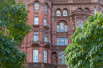 The Midland Hotel close-up, Manchester, UK