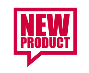 red vector banner new product