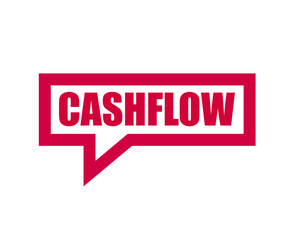 red vector banner cashflow