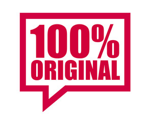 red vector banner 100% original