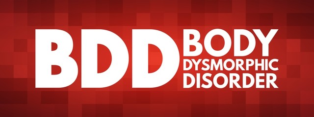 BDD - Body Dysmorphic Disorder acronym, medical concept background