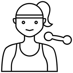 Gym Yoga Instructor Avatar Concept, Fitness Trainer Vector Icon design