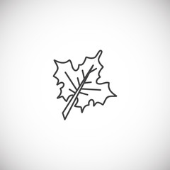 Autumn related icon on background for graphic and web design. Simple illustration. Internet concept symbol for website button or mobile app