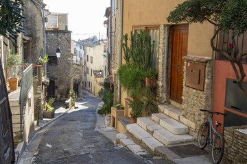 Obraz premium The medieval village of Haut de Cagnes on the french riviera.