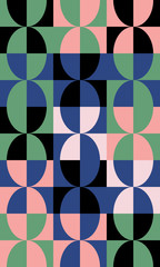 Circular Abstract Vector Pattern Design