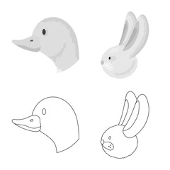 Vector design of agriculture and breeding icon. Set of agriculture and organic vector icon for stock.