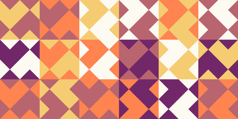 Mosaic Abstract Vector Pattern Design