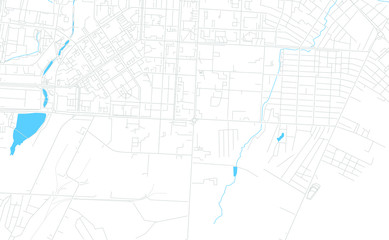 Fototapeta premium Almetyevsk, Russia bright vector map