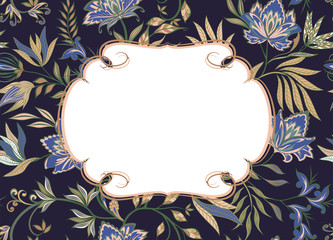 Background in ethnic traditional style.