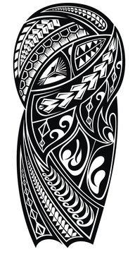 Premium Vector | Wrap around arm polynesian tattoo design pattern  aboriginal samoan illustration eps10