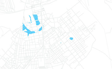 Kovrov, Russia bright vector map