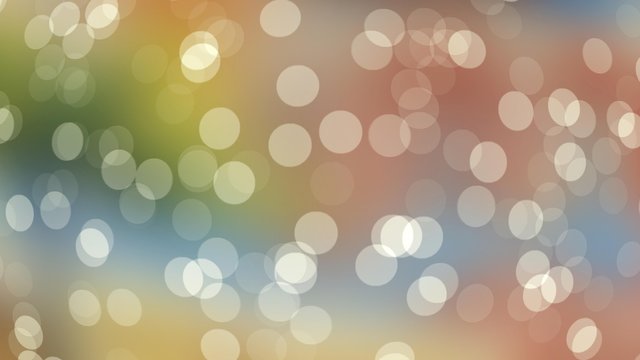 Abstract bokeh on a colored background