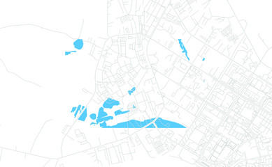 Nefteyugansk, Russia bright vector map