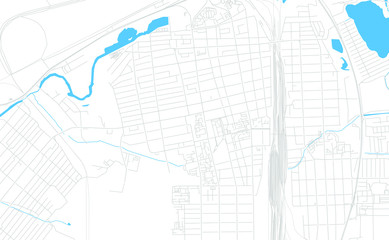 Bataysk, Russia bright vector map