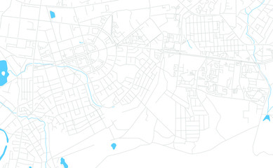 Oktyabrsky, Russia bright vector map