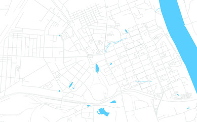 Murom, Russia bright vector map