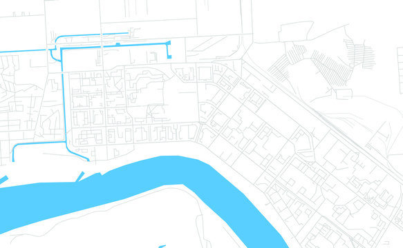 Seversk, Russia bright vector map