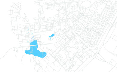 Noyabrsk, Russia bright vector map