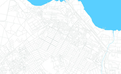 Berdsk, Russia bright vector map