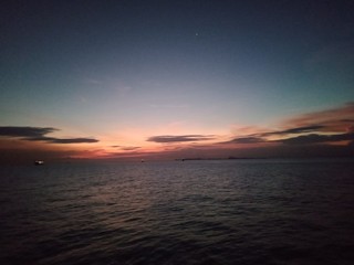 sunset at the sea