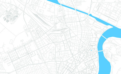 Novi Sad, Serbia bright vector map