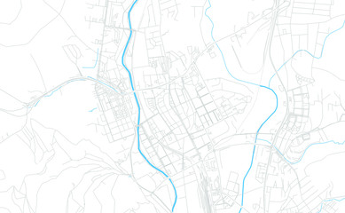 Presov, Slovakia bright vector map