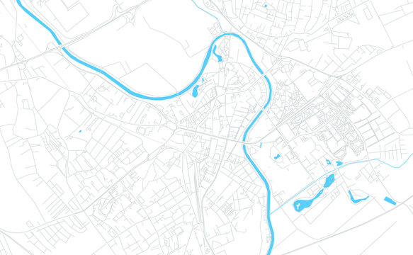 Nitra, Slovakia bright vector map