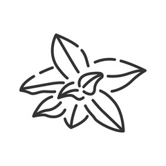 Fresh mint leaves black icon. Healthy, organic food. Herb leaves. Cooking ingredient. Editable stroke.