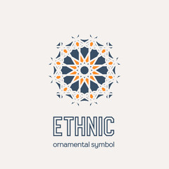 Vector Mosaic Ethnic Emblem