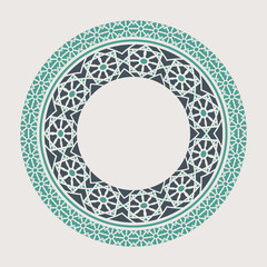 Vector Asian Mandala Frame