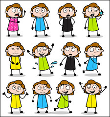 Fototapeta premium Various Office Girl - Variety of Concepts Vector illustrations