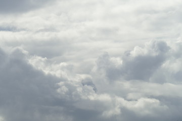 Weisse Wolken, Grauer Himmel Hintergrundbild, Deutschland, Europa
