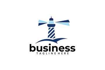 light house business logo icon vector isolated