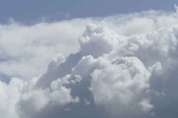 Weisse Wolken, Blauer Himmel, Hintergrundbild, Deutschland, Europa